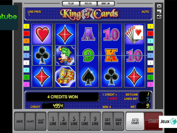 machine à sous King of Cards écran 2